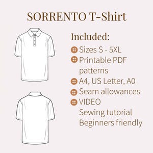 Polo Shirt PDF Sewing Pattern