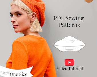 Wzór na beret francuski | Projekt DIY dla kobiet (wzór PDF + samouczek wideo)