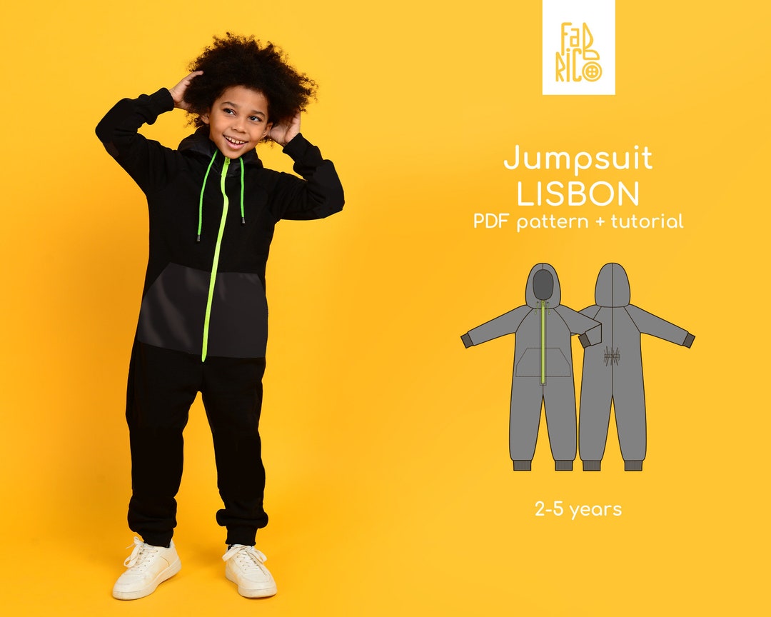 Kids Jumpsuit Sewing Pattern PDF/ Kids Pattern / Sewing Etsy Canada