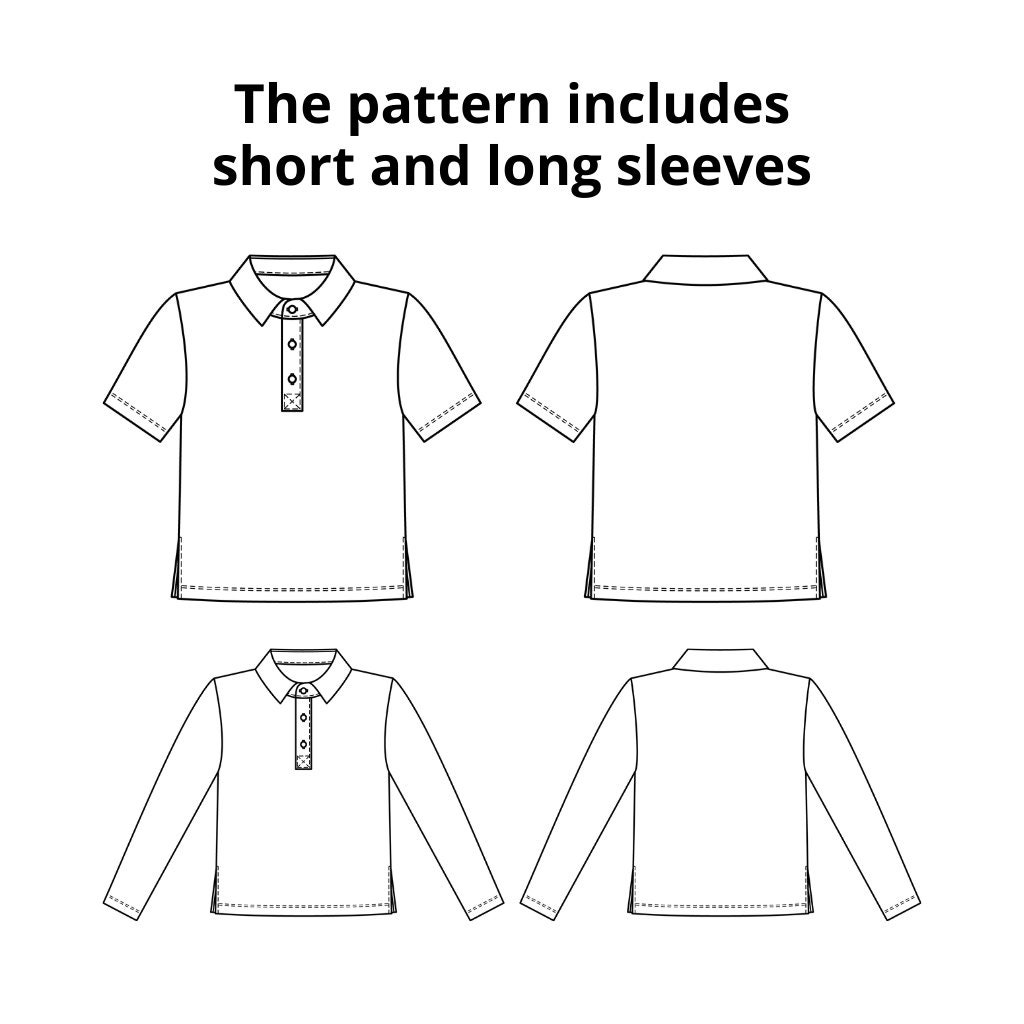 Polo Shirt Sewing Patterns Shirt Sewing Pattern Sewing Patterns
