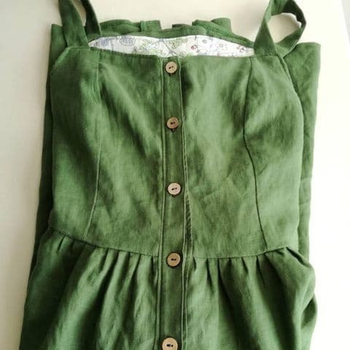 Cottagecore Dress With Buttons Pattern Sun Dress With Buttons - Etsy