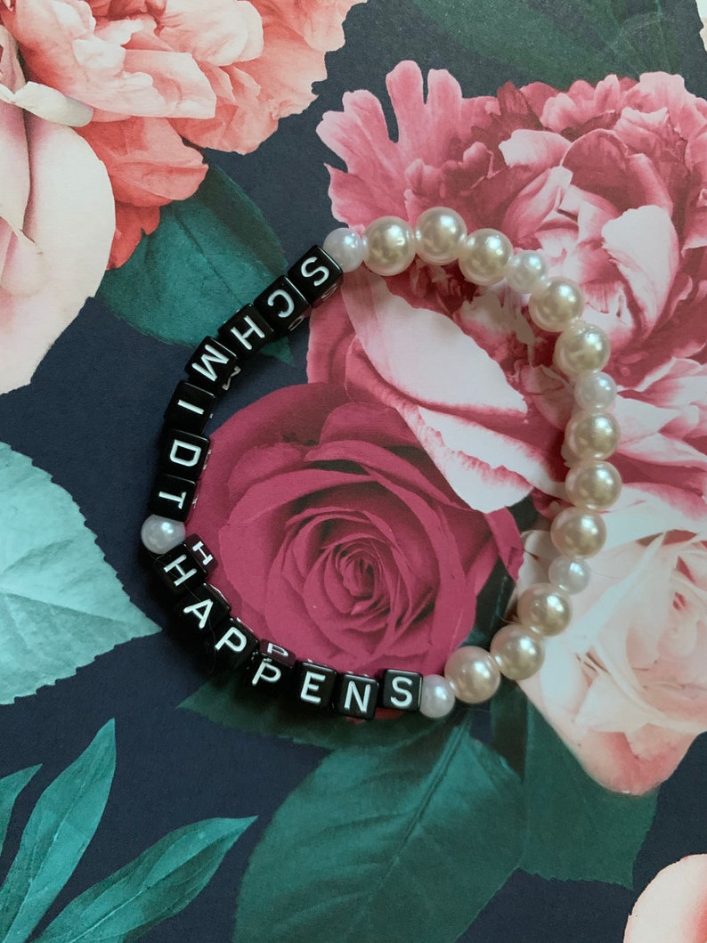 Schmidt Quotes Schmidt Happens New Girl Bracelet Small Jewelry Gifts for Women Christmas Gifts for Women Stretch Bracelet