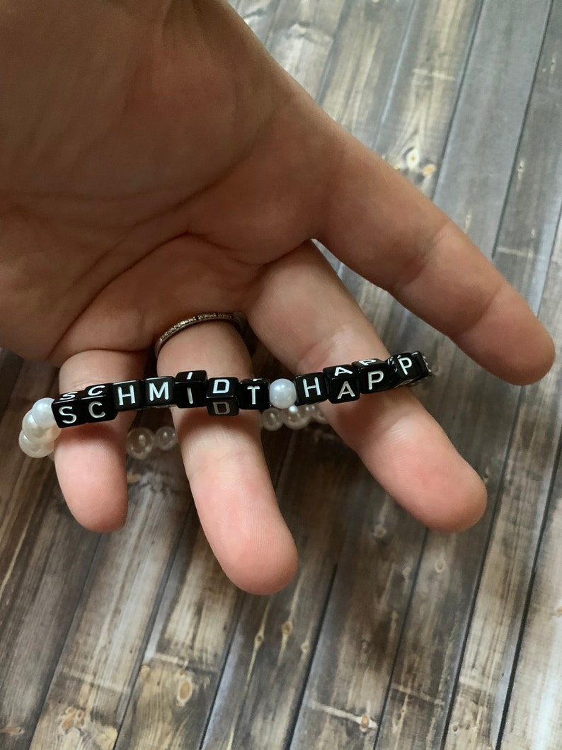Schmidt Quotes Schmidt Happens New Girl Bracelet Small Jewelry Gifts for Women Christmas Gifts for Women Stretch Bracelet