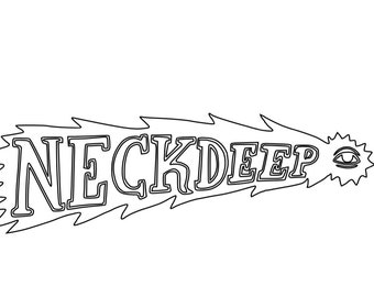 Neck Deep Decal, Neck Deep Sticker, Pop Punk Stickers, Ben Barlow, Neck Deep Bumper Sticker, Modern Baseball, Neck Deep Merch, Pop Punk