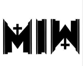 Motionless in White Decal, Motionless in White Sticker, Chris Motionless, Motionless in White Gifts, Metalcore Gifts, Waterbottle Sticker,
