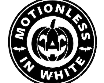 Motionless in White Decal, Motionless in White Sticker, Chris Motionless, Motionless in White Gifts, Metalcore Gifts, Waterbottle Sticker,