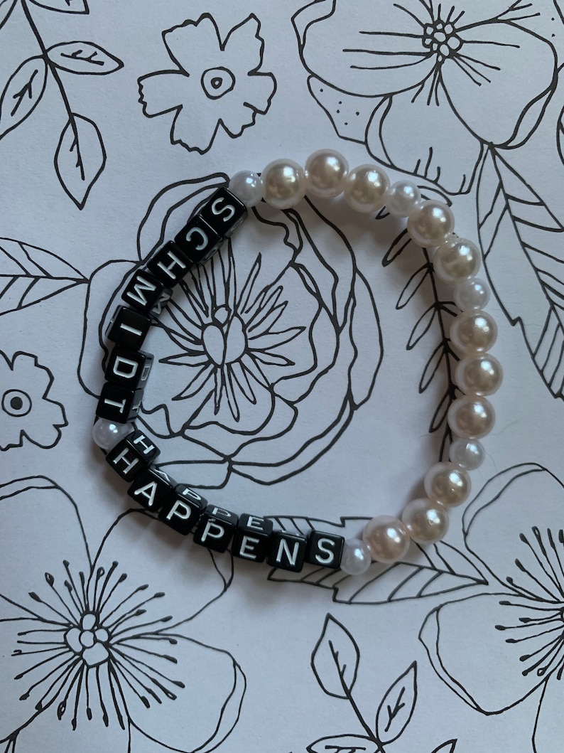 Schmidt Quotes Schmidt Happens New Girl Bracelet Small Jewelry Gifts for Women Christmas Gifts for Women Stretch Bracelet