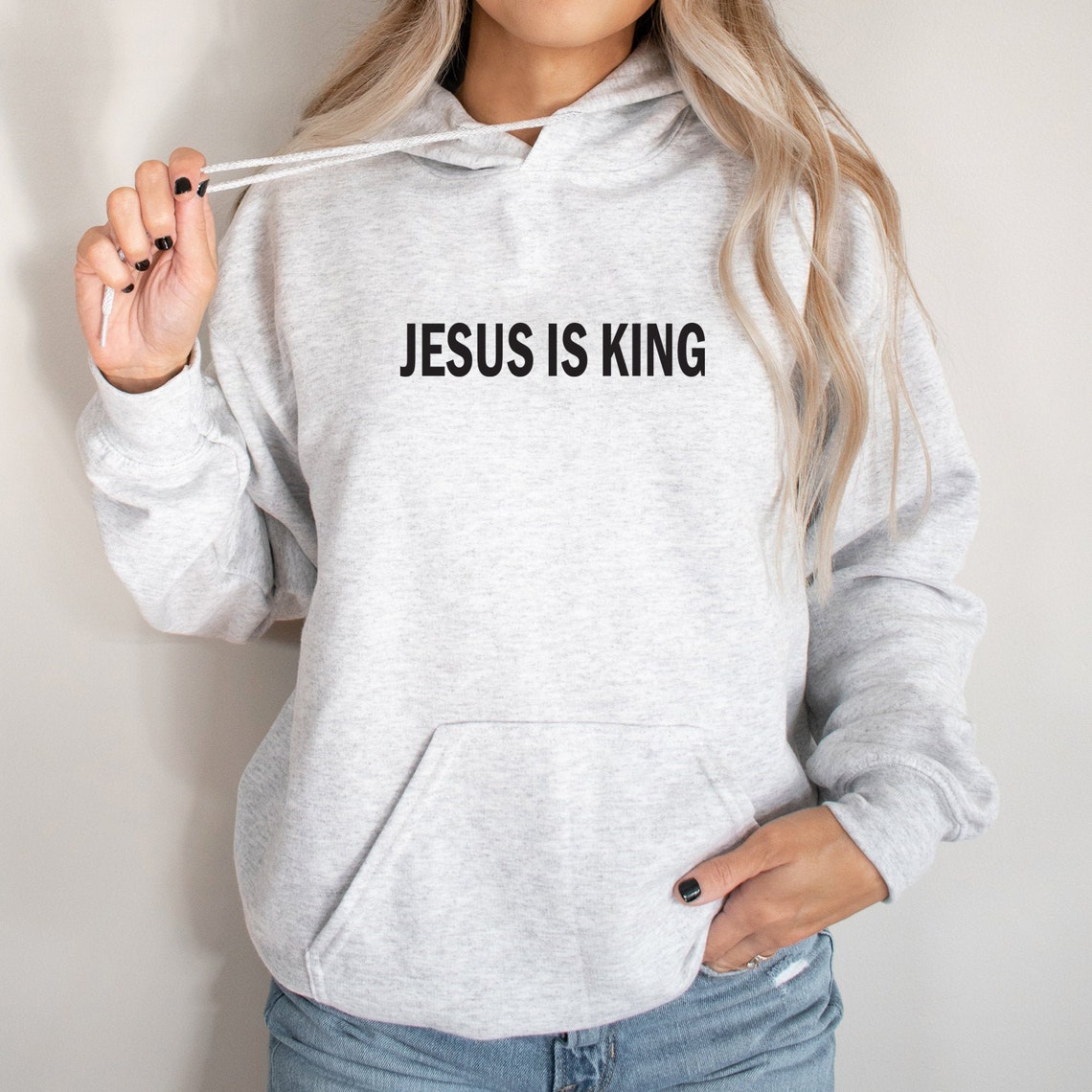 Jesus is King Hoodie for Women Christian Sweatshirt. Jesus Is | Etsy