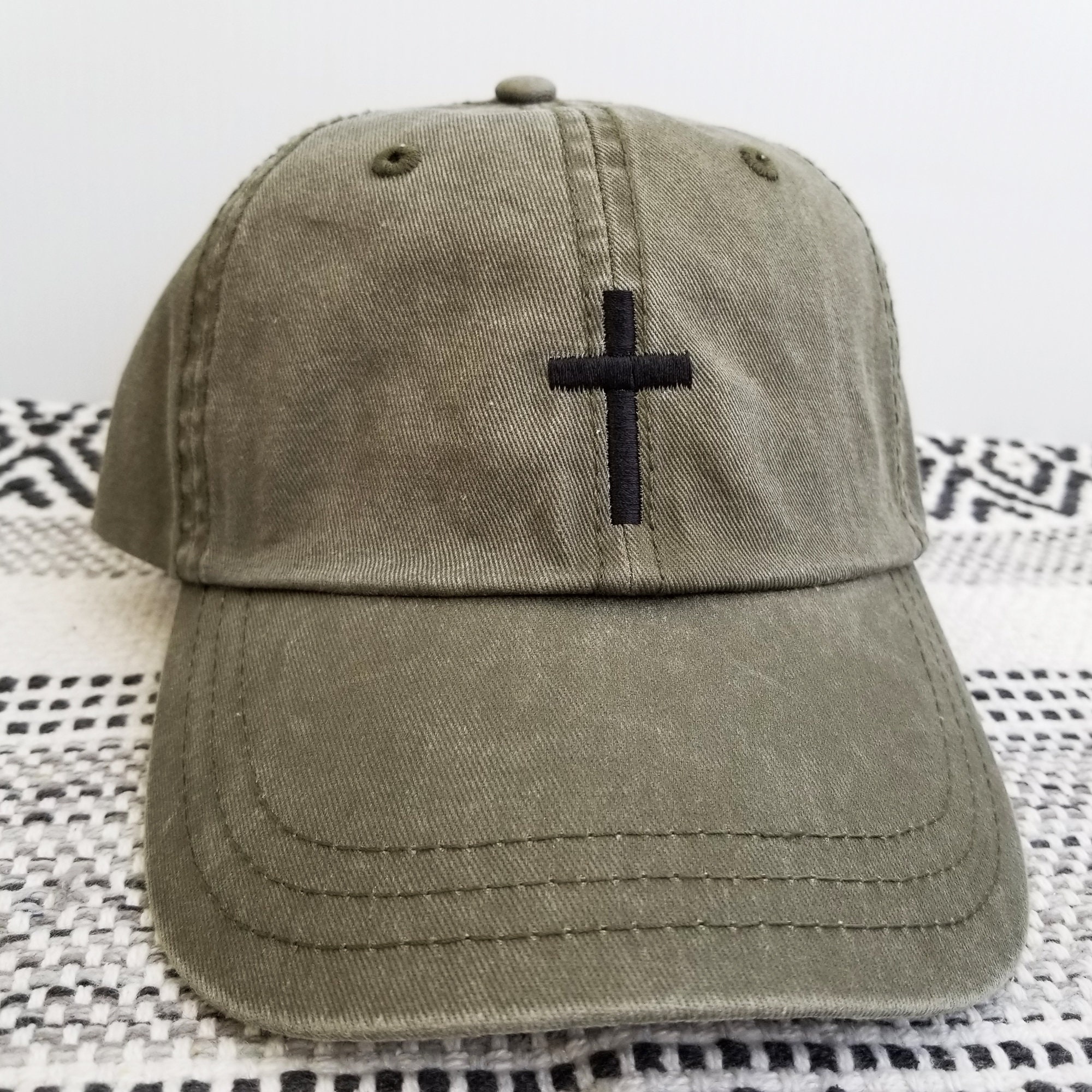 CROSS Hat. Christian Hat. Embroidered. - Etsy