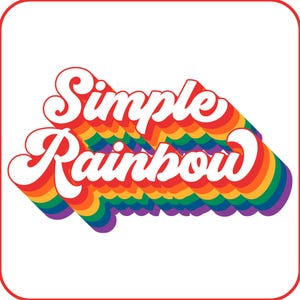 Texte arc-en-ciel personnalisé, drapeau de la fierté LGBT, style rétro, années 80, fichiers PNG pour sublimation, logo rétro, nom personnalisé, imprimable, téléchargement numérique