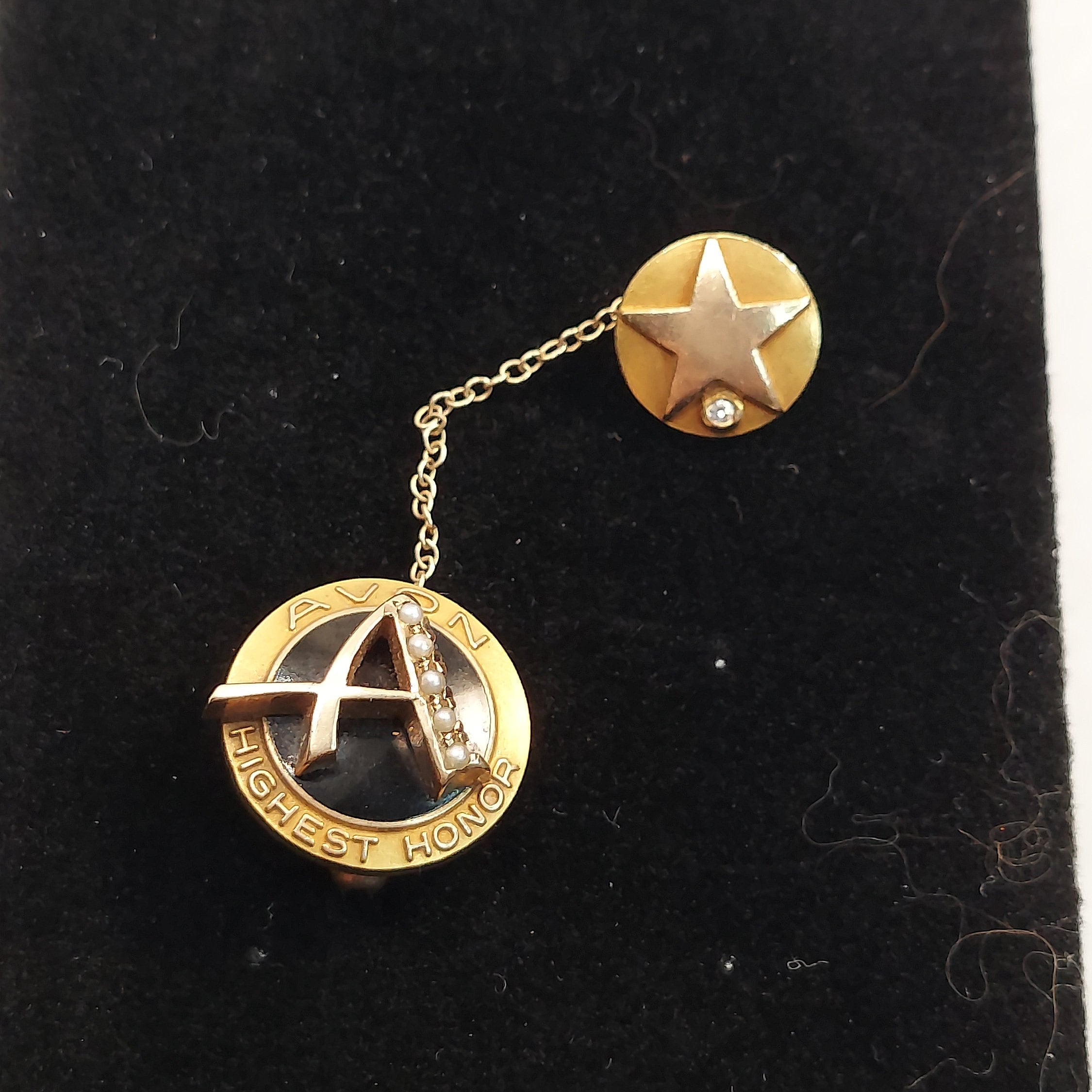 Vintage Avon Highest Honor Years of Service Pin, Balfour Vintage Avon Highest Honor Years of Service Pin, Balfour