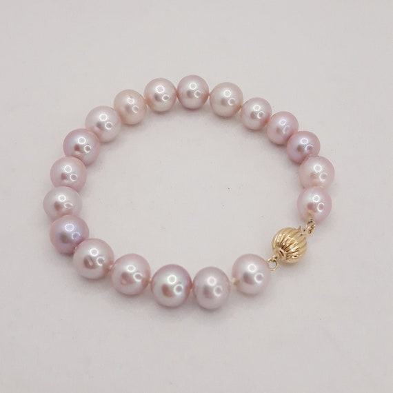 Beautiful Freshwater Pearl Bracelet, Blush-Colore… - image 1