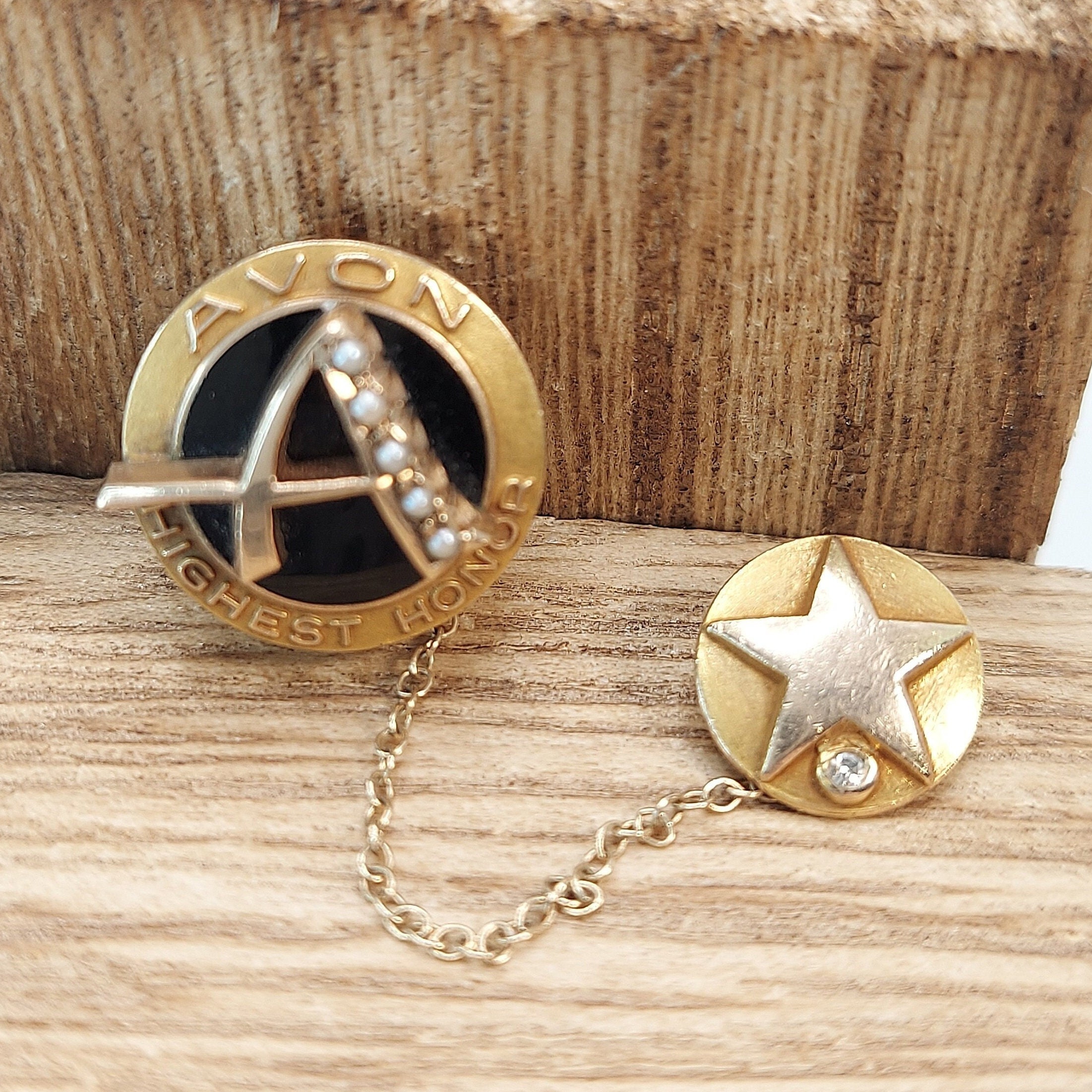 Vintage Avon Highest Honor Years of Service Pin, Balfour Vintage Avon Highest Honor Years of Service Pin, Balfour
