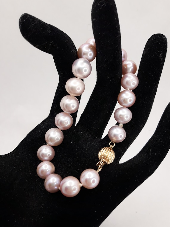 Beautiful Freshwater Pearl Bracelet, Blush-Colore… - image 2