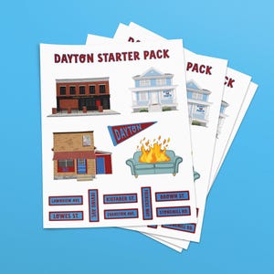 Dayton Sticker Sheet