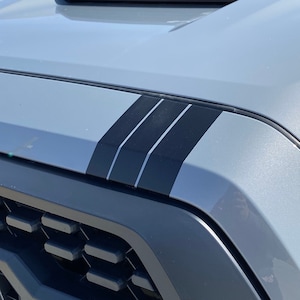 Tacoma Upper Grille 3 Racing Stripe Decals  | Universal Car or Truck Grille Racing Stripe Decal Stickers