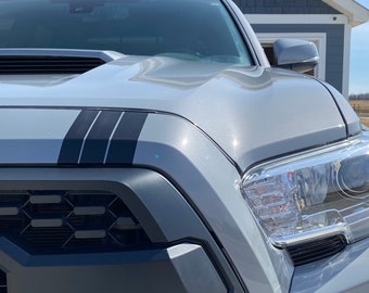 Tacoma Upper Grille 3 Racing Stripe Decals  | Universal Car or Truck Grille Racing Stripe Decal Stickers