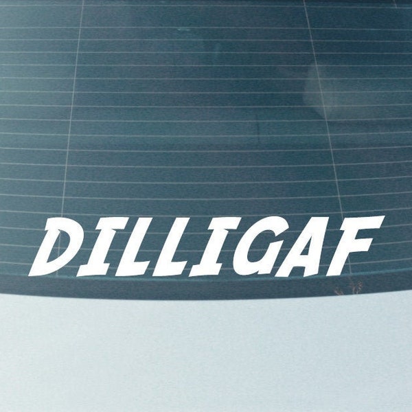 DILLIGAF vinyl sticker voor auto vrachtwagen raamsticker