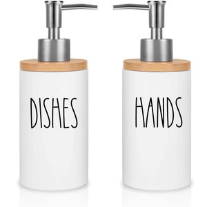 Hands and Dishes Bottle Labels | Hand Soap Label, Dish Soap Label, Kitchen & Bathroom Soap Bottle Labels, Lotion Label, Santizer Label