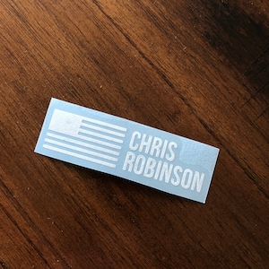 bike stickers name flag