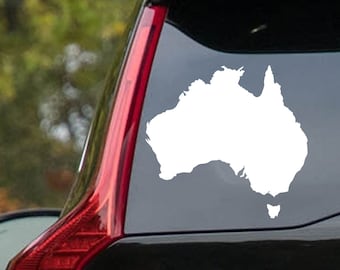 Australia Decal Sticker Map Silhouette Car Window Decal Vinyl