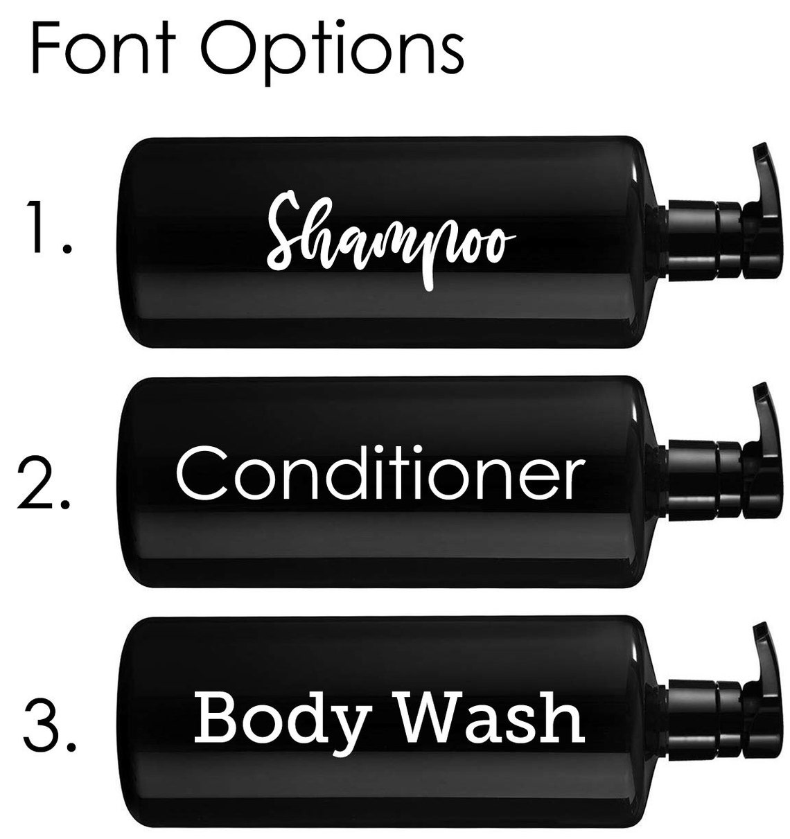 Shampoo Conditioner Body Wash Bottle Labels Shower Bottle Etsy