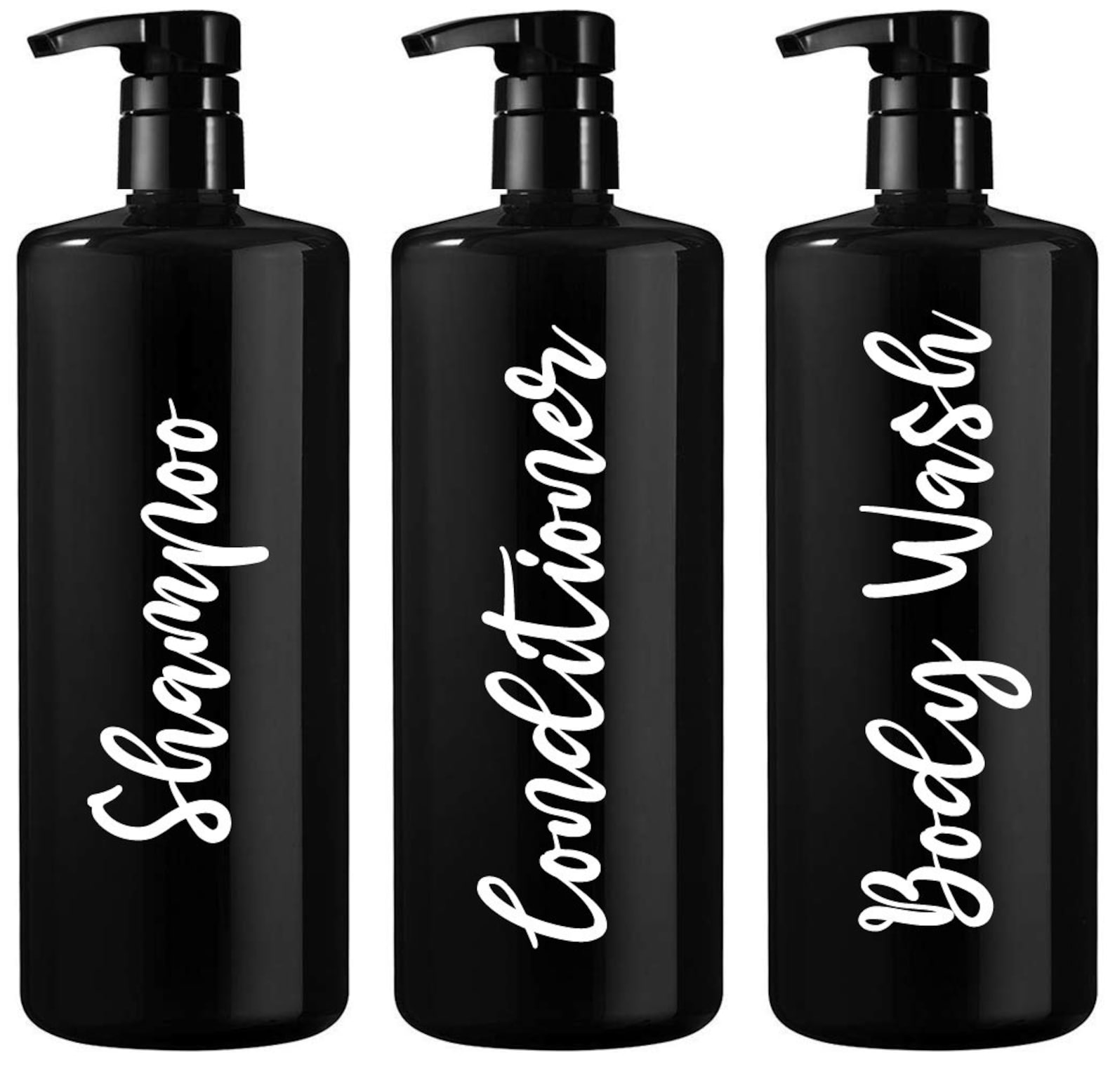 Shampoo Conditioner Body Wash Bottle Labels Shower Bottle Etsy