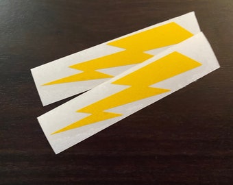 Pair of Lightning Bolt Decals | Lightning Bolt Stickers | Lightning Decal Sticker