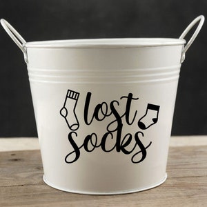 Lost Socks Sign Decal Sticker | Laundry Room Decal | Spare Socks Sticker | Laundry Room Decal Idea | Lost Socks Basket Decal