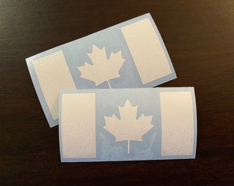 Canada Flag Decal, Canada Decal, Canadian, Canada Sticker, Vinyl Dye Cut, Laptop Decal, Car Window Decal, Travel Decal