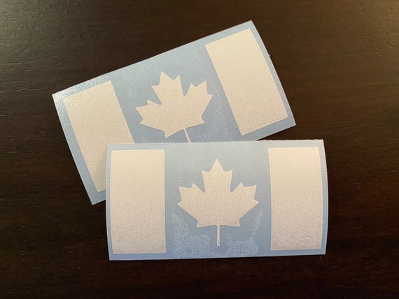 Canada Flag Decal, Canada Decal, Canadian, Canada Sticker, Vinyl Dye Cut, Laptop Decal, Car Window Decal, Travel Decal