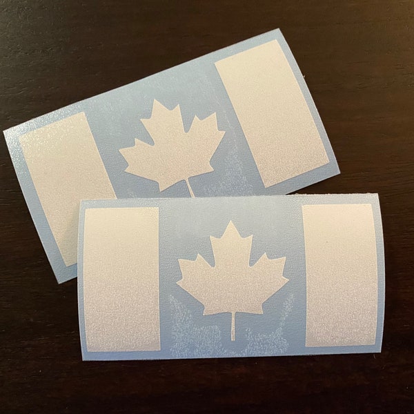 Canada Flag Decal, Canada Decal, Canadian, Canada Sticker, Vinyl Dye Cut, Laptop Decal, Car Window Decal, Travel Decal