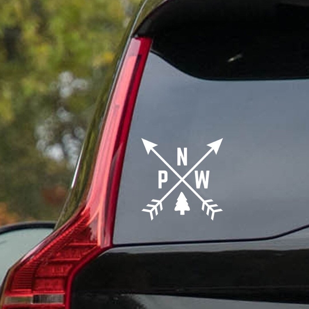 PNW Vinyl Decal for Car Window, Laptop, Water Bottle, Pacific Northwest ...