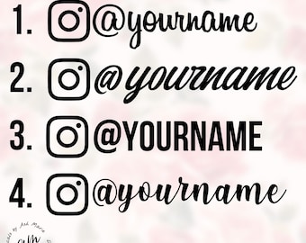 Instagram Decal, Instagram Car Decal, Window Decal, Instagram Business, Personalized, Custom Stickers, Stickers