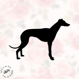 Windhund Dackel Hund Vinyl Aufkleber Silhouette