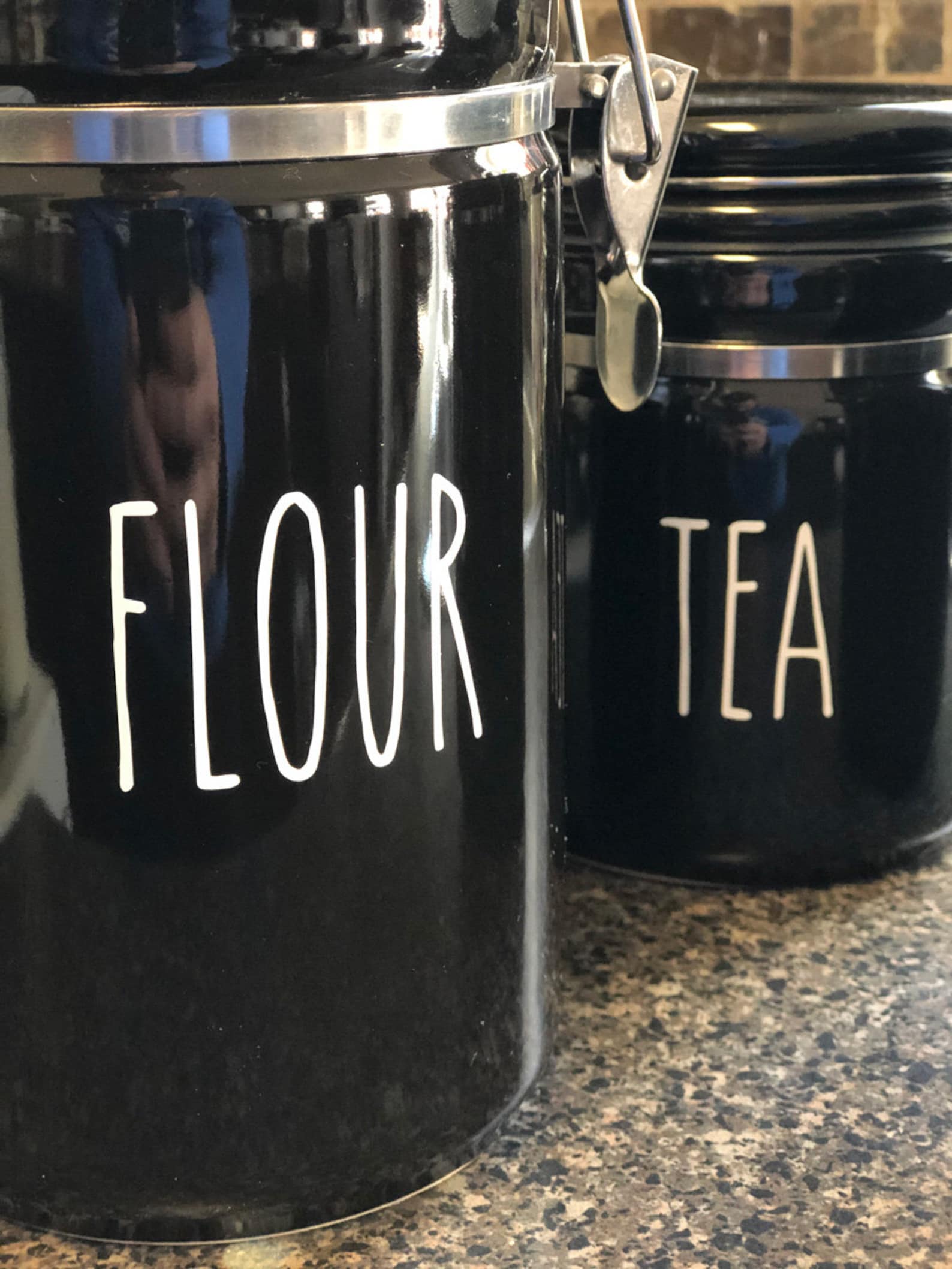 Kitchen Canister Decals Kitchen Canister Labels Kitchen Etsy