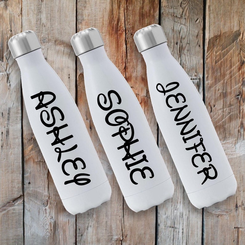 Disney Inspired Font Decal Water Bottle Decal Personalized Etsy