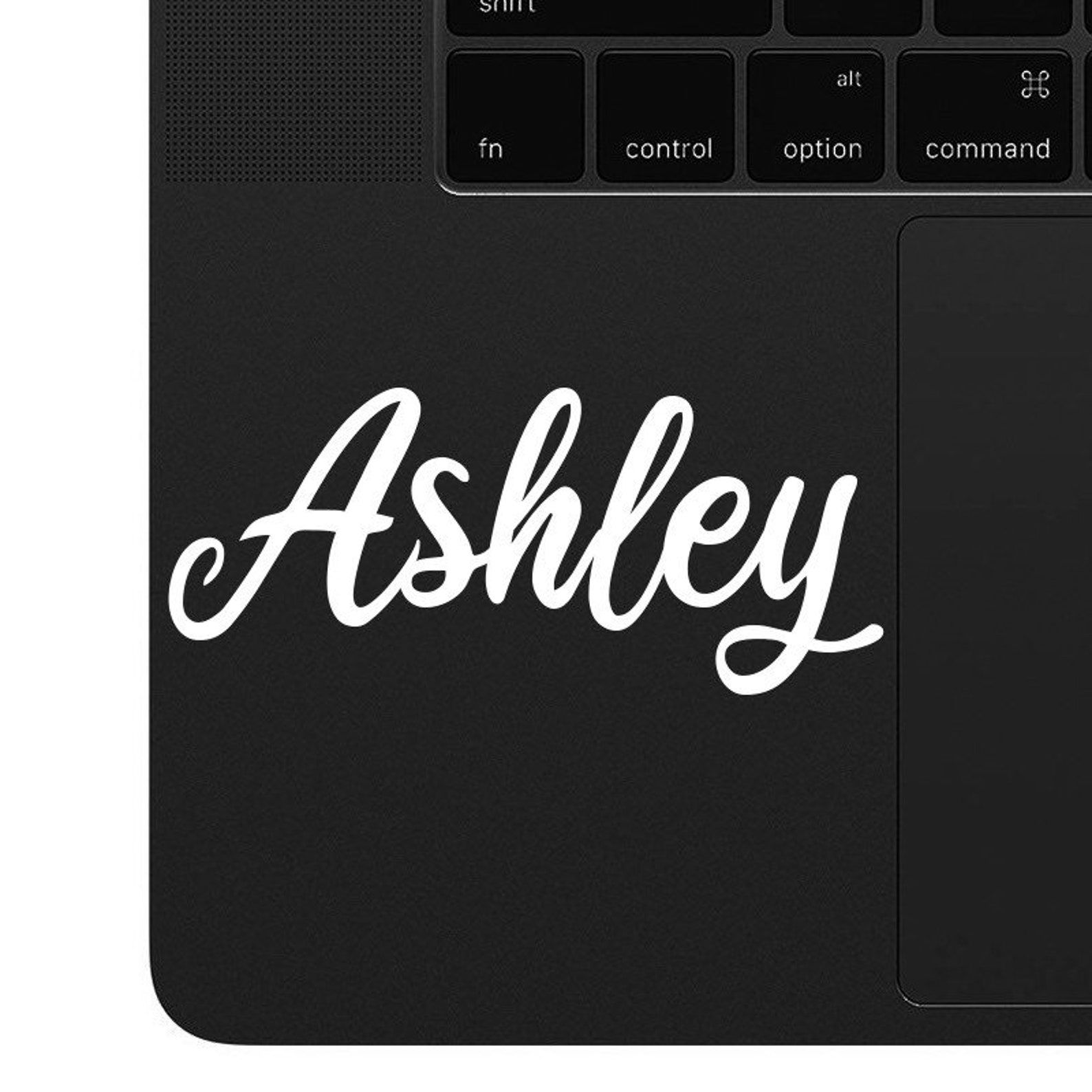 Laptop Name Decal Custom Name Sticker Custom Text Decal Etsy
