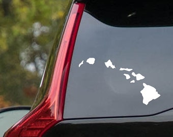 Hawaii State Decal Hawaiian Islands Sticker Vinyl Die Cut