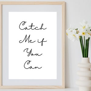 Fishing Wall Art,Fishing Digital Download, Catch Me If You Can, Instant Download, Fishing Gift for Him, Vacation House Wall Art