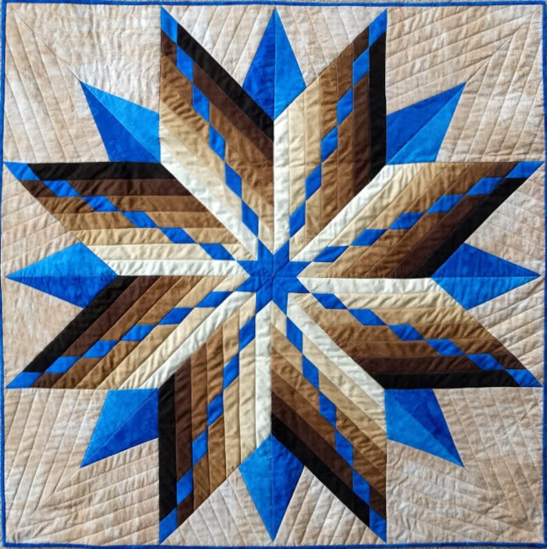 Diamond Chain Star Quilt Epattern Etsy
