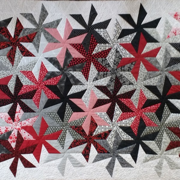 Scrappy Pinwheels Quilt E-Muster