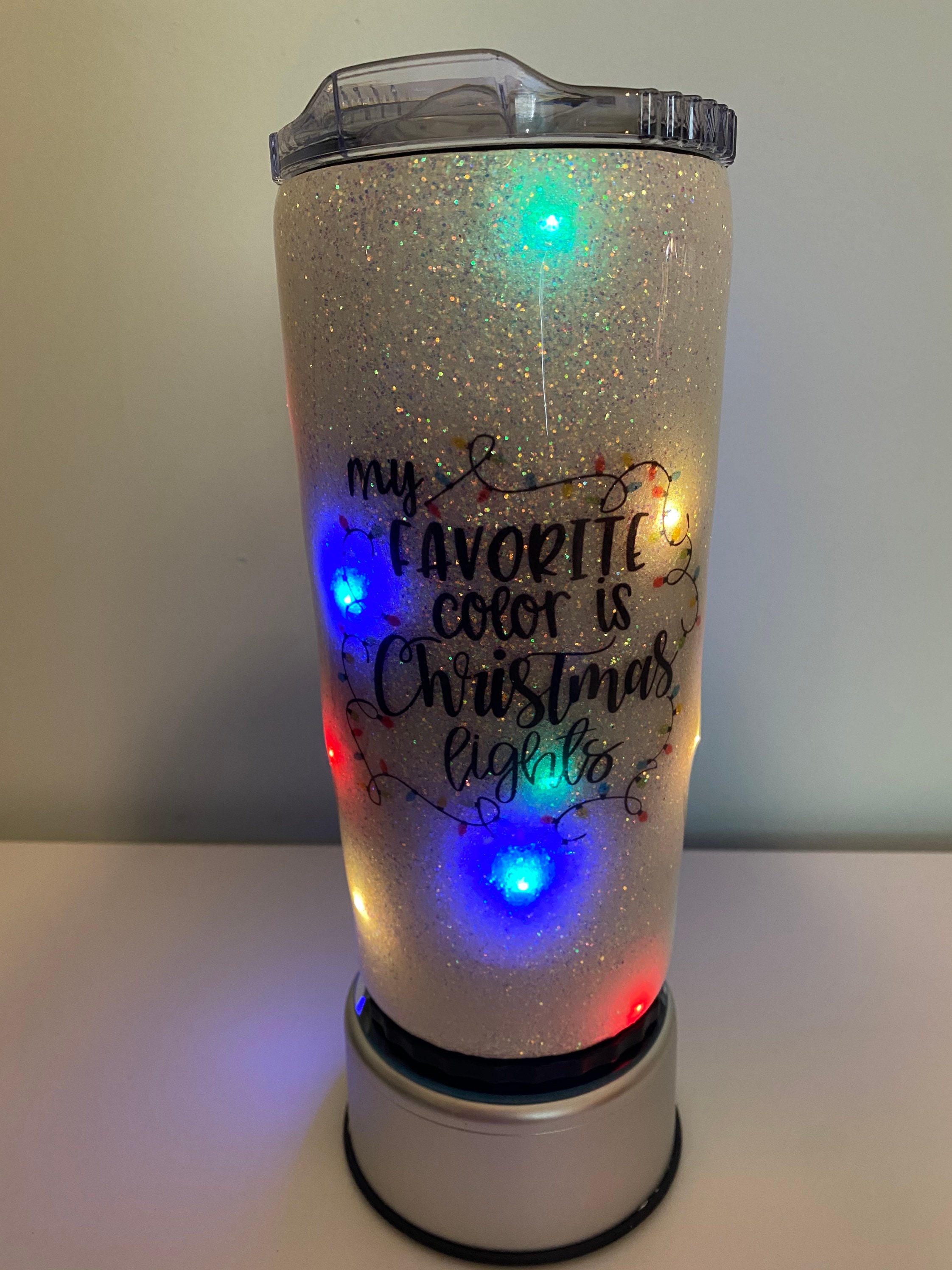 BFL Christmas Light-Up Tumblers with Straws, 18oz North Pole, and Season to  Sparkle Design Insulated…See more BFL Christmas Light-Up Tumblers with