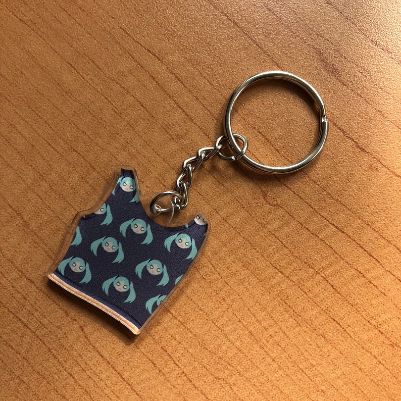 Miku Binder Keychain Etsy