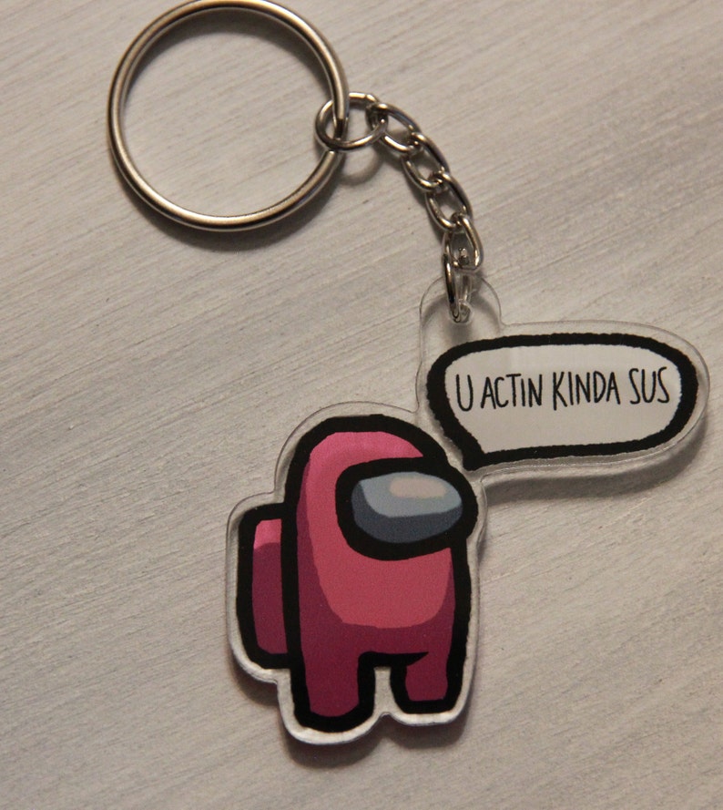 Among us Keychain | Etsy