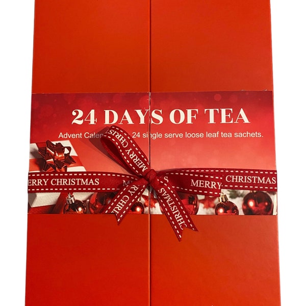 Tea Advent Calendar 24 days of tea | Holiday gift | Gift Idea