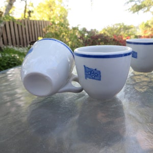 US Navy &quot;4 Star&quot; Fleet WW11 Mess Espresso Cup (only) Tepco / Shenango? ( sold individually)