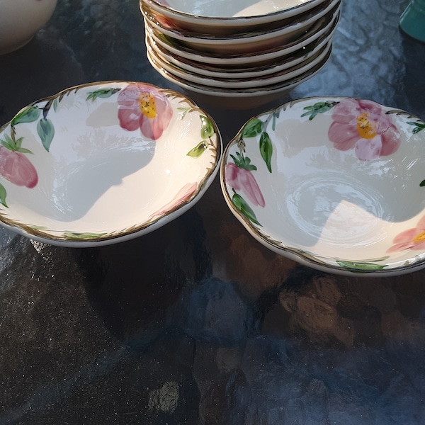 Mint Condition Desert Rose 5-7/8" Coupe Cereal Bowls (sold set of 2ea.) *free shipping