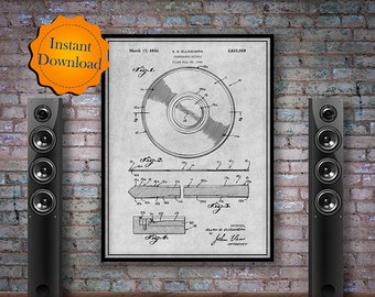 1949 Phonograph Record, Vinyl Decor