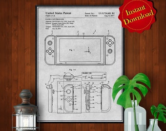 2016 Game Controller Patent Digital Download, Playroom Decor